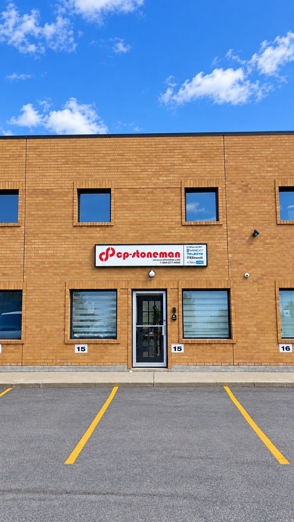 CP-Stoneman office entrance at 167 Applewood Crescent, Unit 15